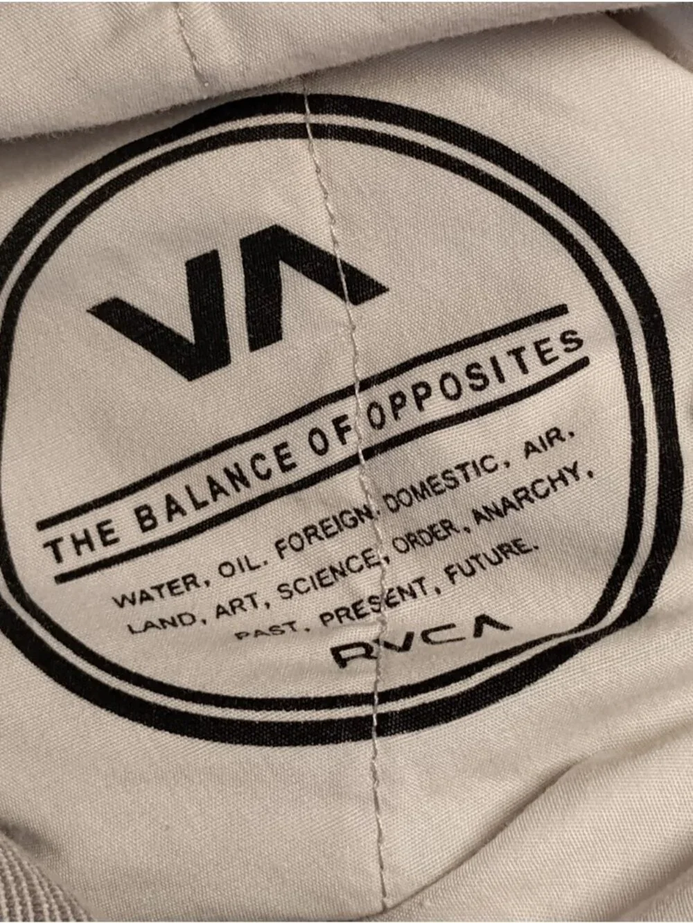 RVCA Nature X Industry Mens Chino Shorts Streetwear Preppy Pockets 28 Gray